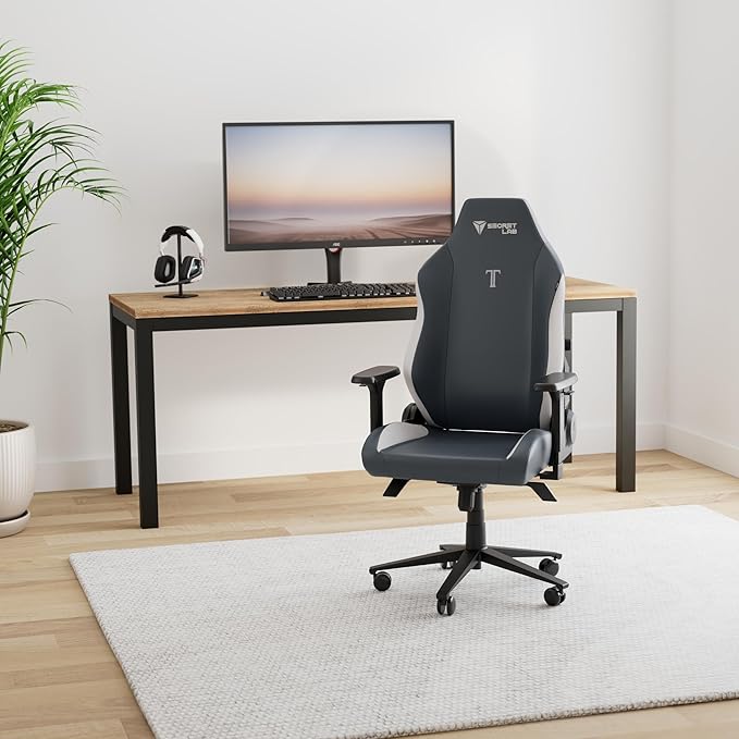 Secretlab Titan Evo Royal Gaming Chair - Reclining - Ergonomic & Comfortable Computer Chair with 4D Armrests - Magnetic Head Pillow & 4-Way Lumbar Support - Small - Blue - Leatherette