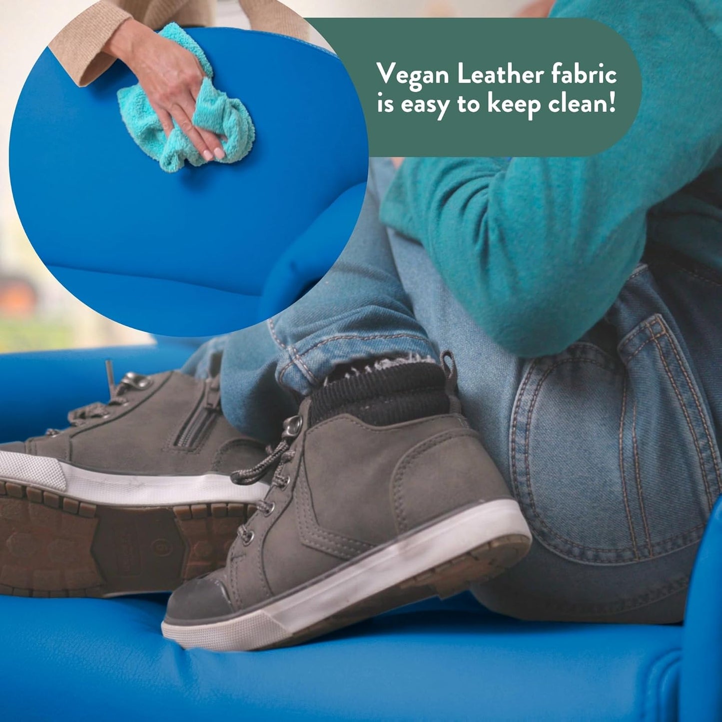 Children's Factory As We Grow Toddler Sofa, Flexible Seating for Daycare or Preschool, Kids Reading Couch, Playroom Furniture, Deep Water