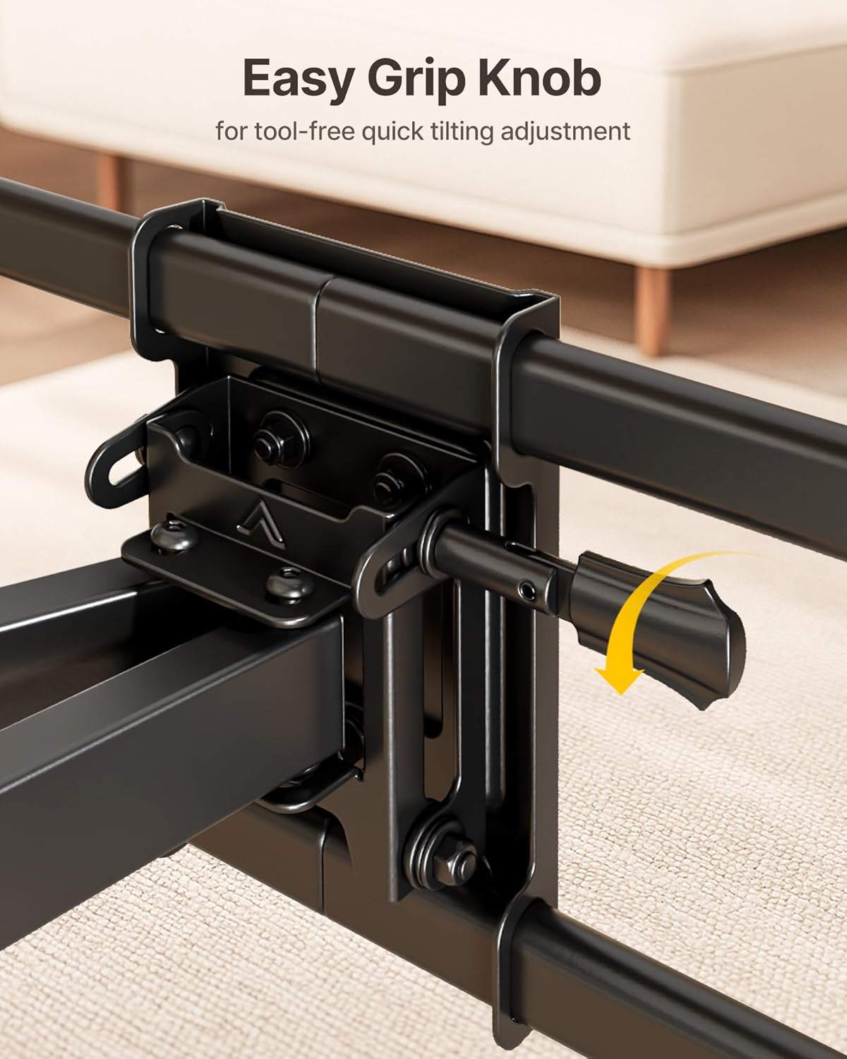 monTEK Heavy Duty TV Wall Mount for 37-90 inch TV up to 165lbs, 4X Load Tested, Full Motion with Dual Articulating Arms, Tool-Free Tilt, Swivel & Extend, VESA 200x100 to 600x400, Fits 12“/16" Studs