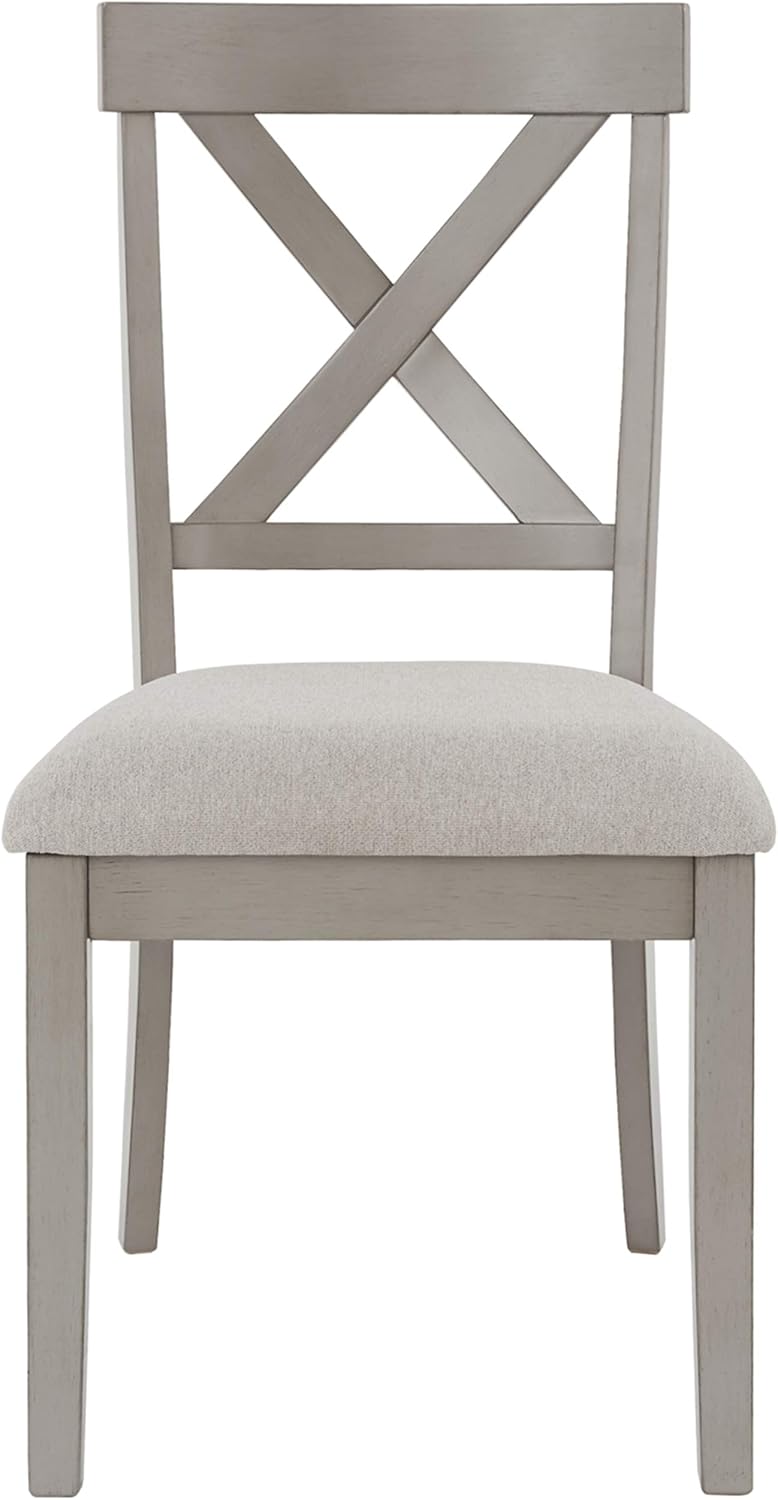 Signature Design by Ashley Parellen Modern Farmhouse Upholstered Dining Chair, Set of 2, Gray