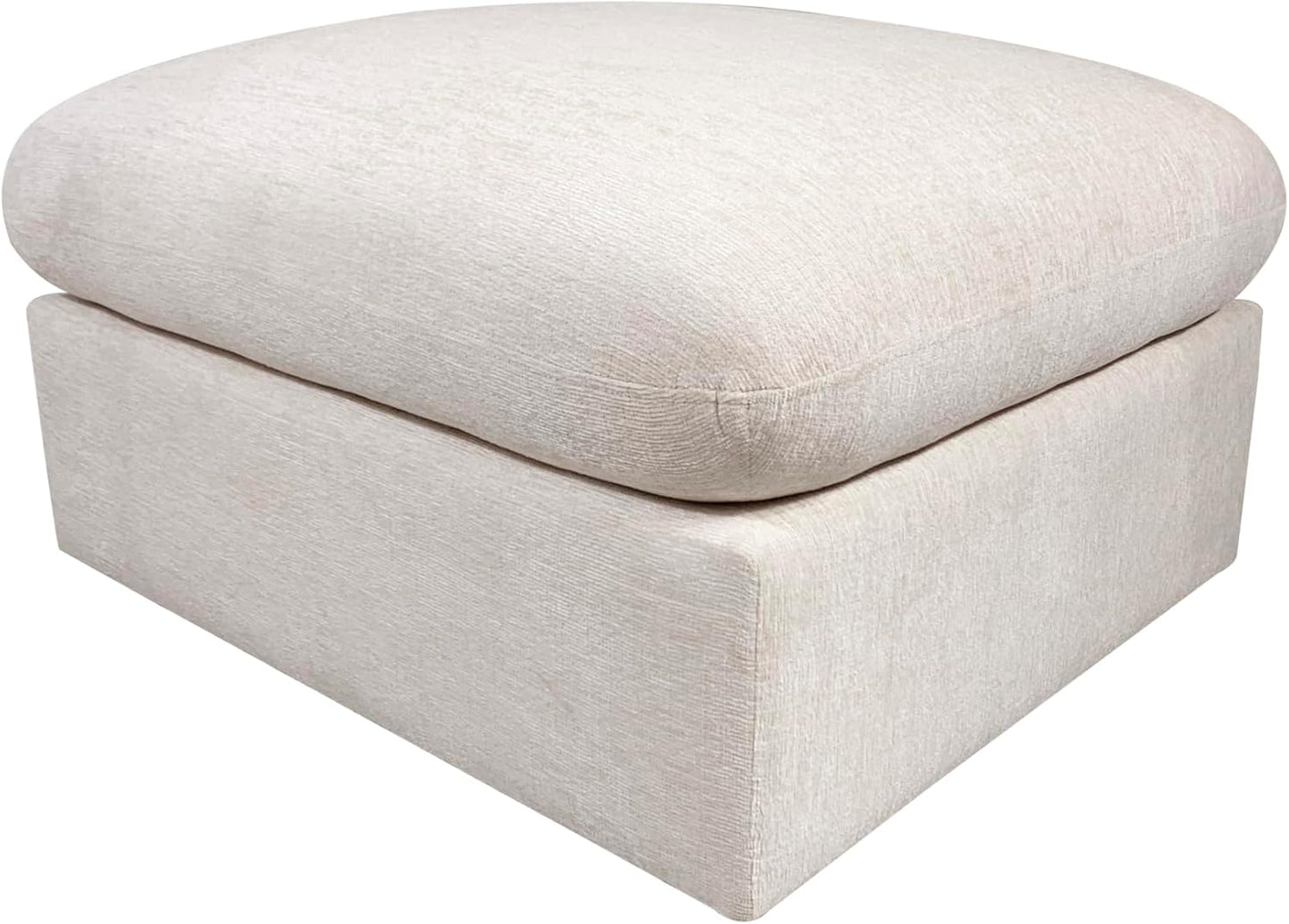 146" Convertible Sectional Sofa Couch,8 Seat Modular Living Room Furniture Sets with 2 Pillows & Ottoman,Chenille Upholstered Cloud Couches,Oversized L-Shaped Comfy Sofas,for Living Room,Beige