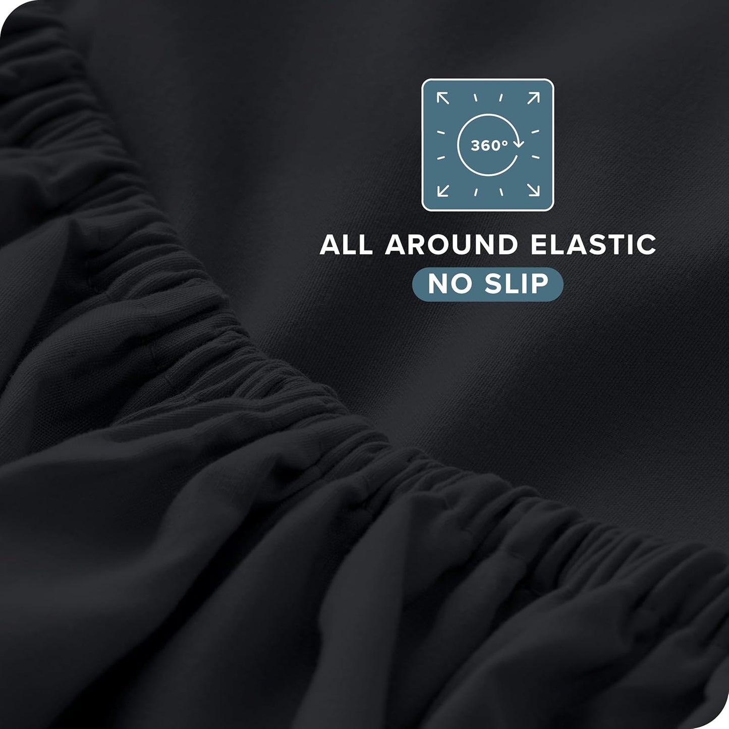 Bare Home California King Sheet Set - 1800 Ultra-Soft Microfiber Cal King Bed Sheets - Double Brushed - Deep Pockets - Easy Fit - 4 Piece Set - Bed Sheets (California King, Black)