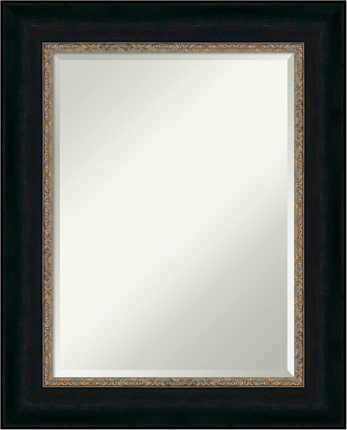 Amanti Art Bronze Bathroom Mirror for Over Sink, 31x25 Paragon Bronze Rectangle Vanity Mirror, Medium Traditional Frame, Hangs Horizonally and Vertically, Bathroom Wall Decor, Beveled Edge