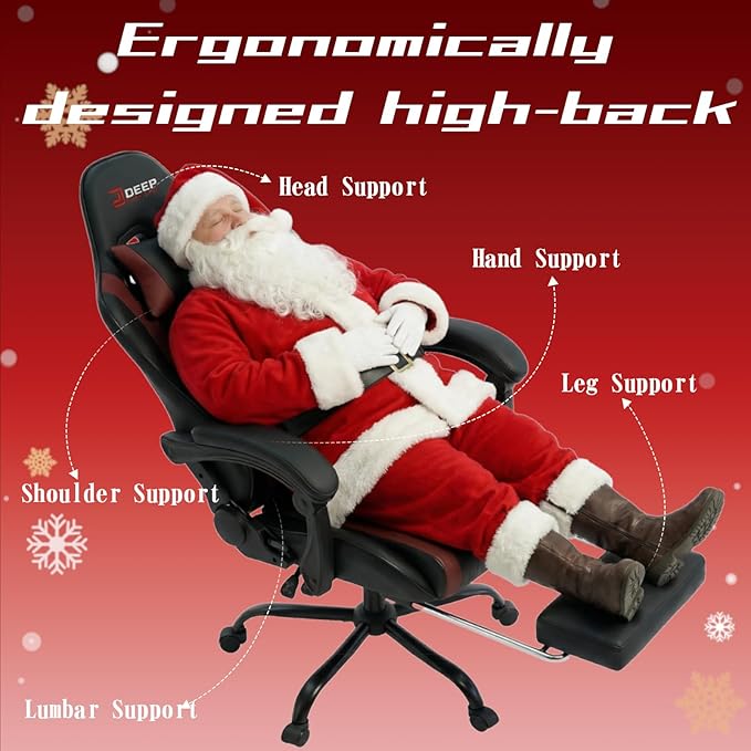 E-Sports Gaming Chair Sports Car Driving Seat PU Material Moulded Sponge Comfortable and Safe Mg (1001-Red)