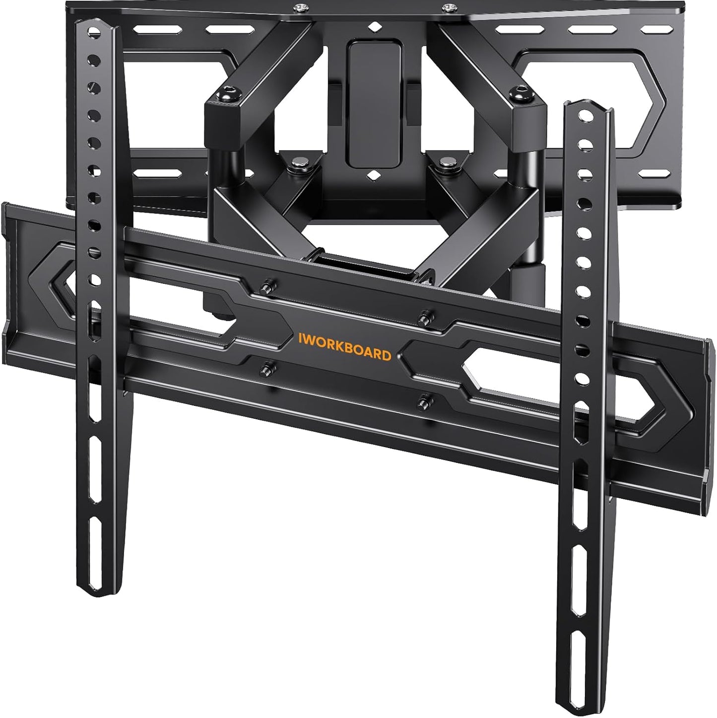 50 55 65 inch Full Motion TV Wall Mount for 32-70 inch TV Bracket, Dual articulating Arms Mount, Tilt Swivel Extension Level, Max VESA 400x400mm, 16" Studs, 110 lbs,Fit Most 40 43 50+ TVs