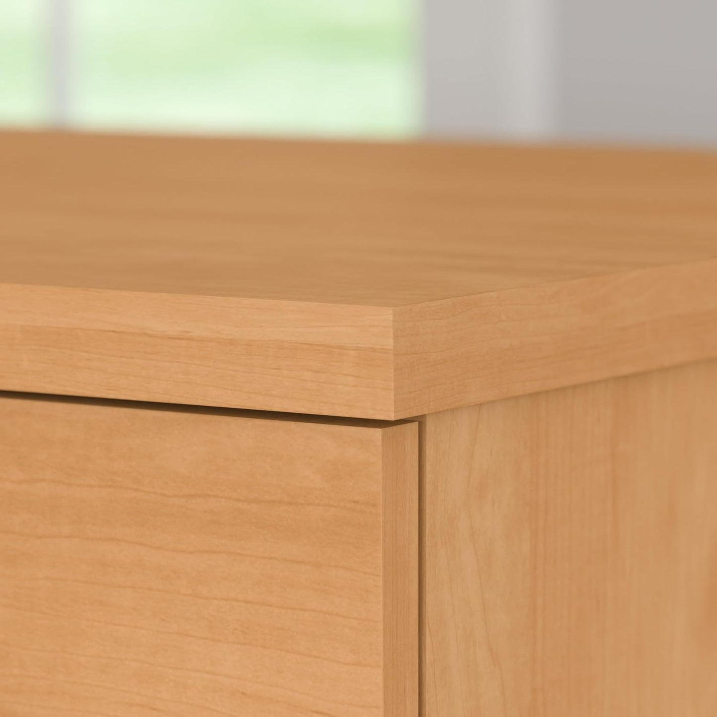 Bush Furniture WC81465 Bookcase, Bookshelf, Large Book Living Room, Home Office, or Entryway, Tall 5 Shelf, Maple Cross
