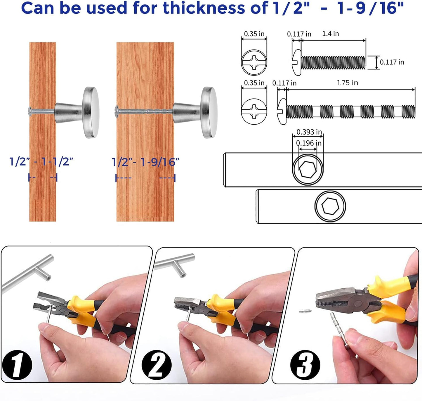 Ravinte 25 Pack Drawer Pulls 1-1/4 Inch Kitchen Cabinet Knobs Brushed Nickel Round Dresser Drawer Knobs Solid Dresser Knobs Drawer Knobs Simple Cabinet Hardware for Cupboard Drawer Pulls