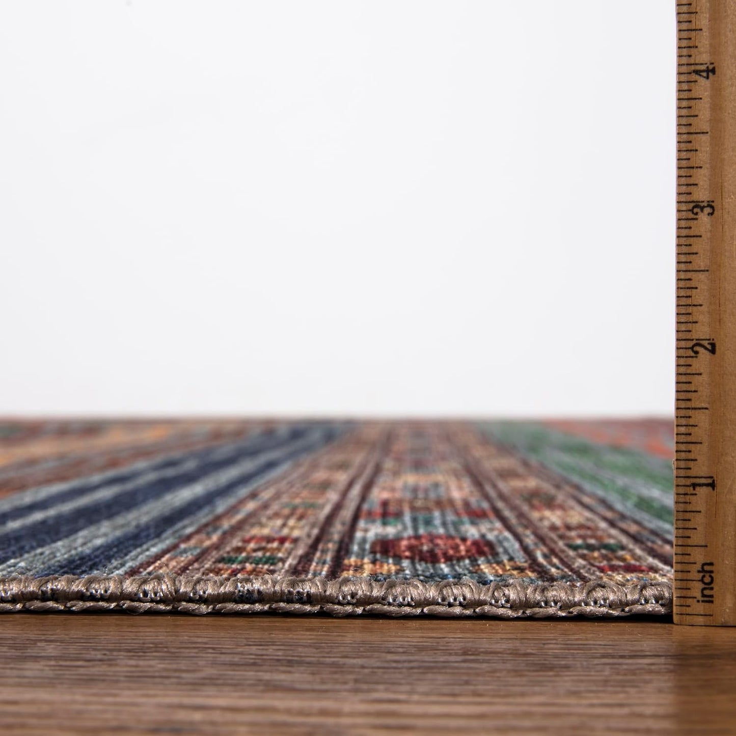 Keen Home Design 2x7 Rug - Machine Washable Runner Rug with Non-Slip Backing, Ideal for Hallway, Entryway, Kitchen, Laundry Room - Vintage, Easy Clean, Durable, Low Pile Rug - (2'6" x 7')