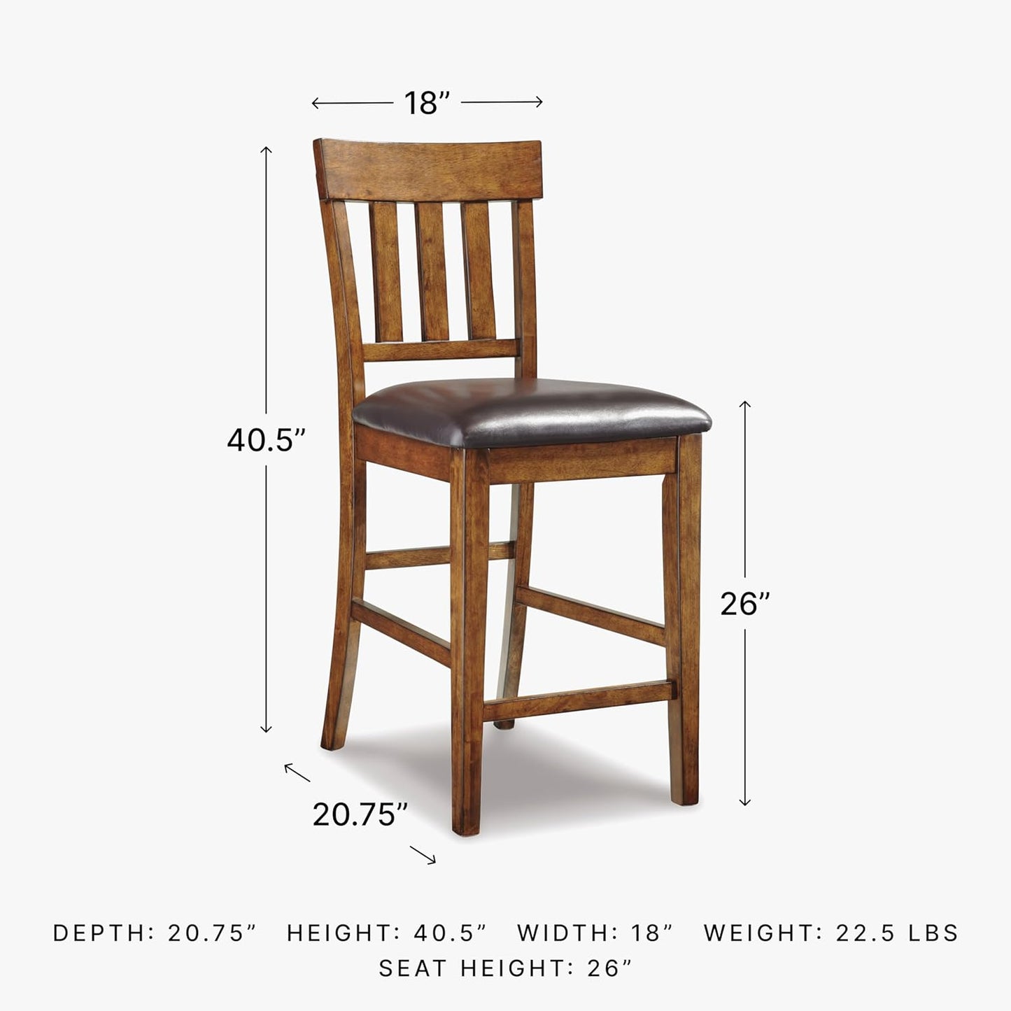 Signature Design by Ashley RaleHadd Barstool, 2 Count, Light Brown