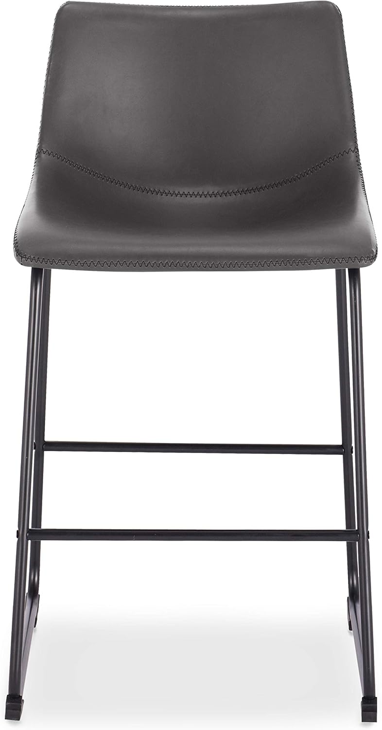 EdgeMod Brinley Counter Stool in Grey (Set of 3)