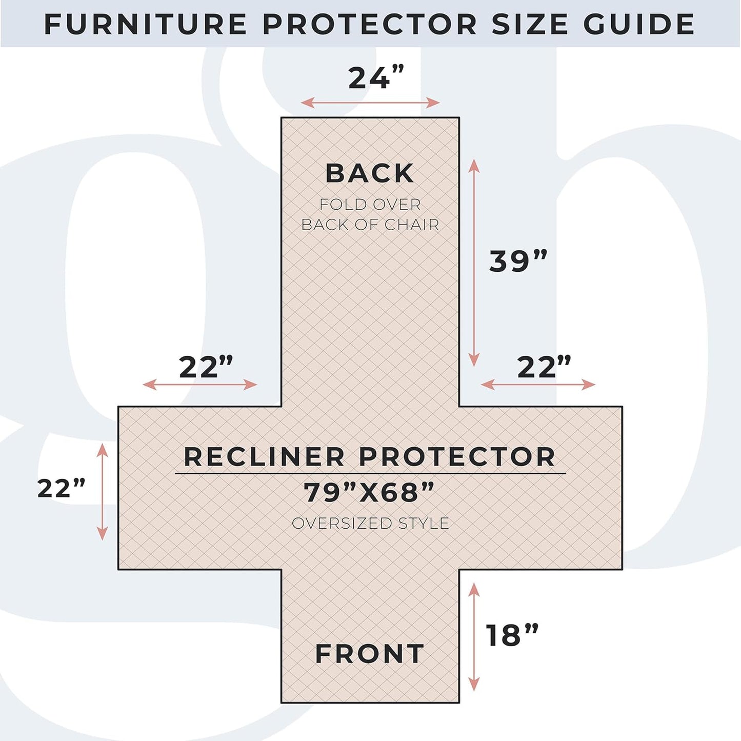 Reversible Patchwork Recliner Chair Cover - Washable Slipcover Furniture Protector with Elastic Straps - Couch Cover for Dogs, Kids, and Pets - Box-Stitched Detail (Recliner, Olive / Brown)