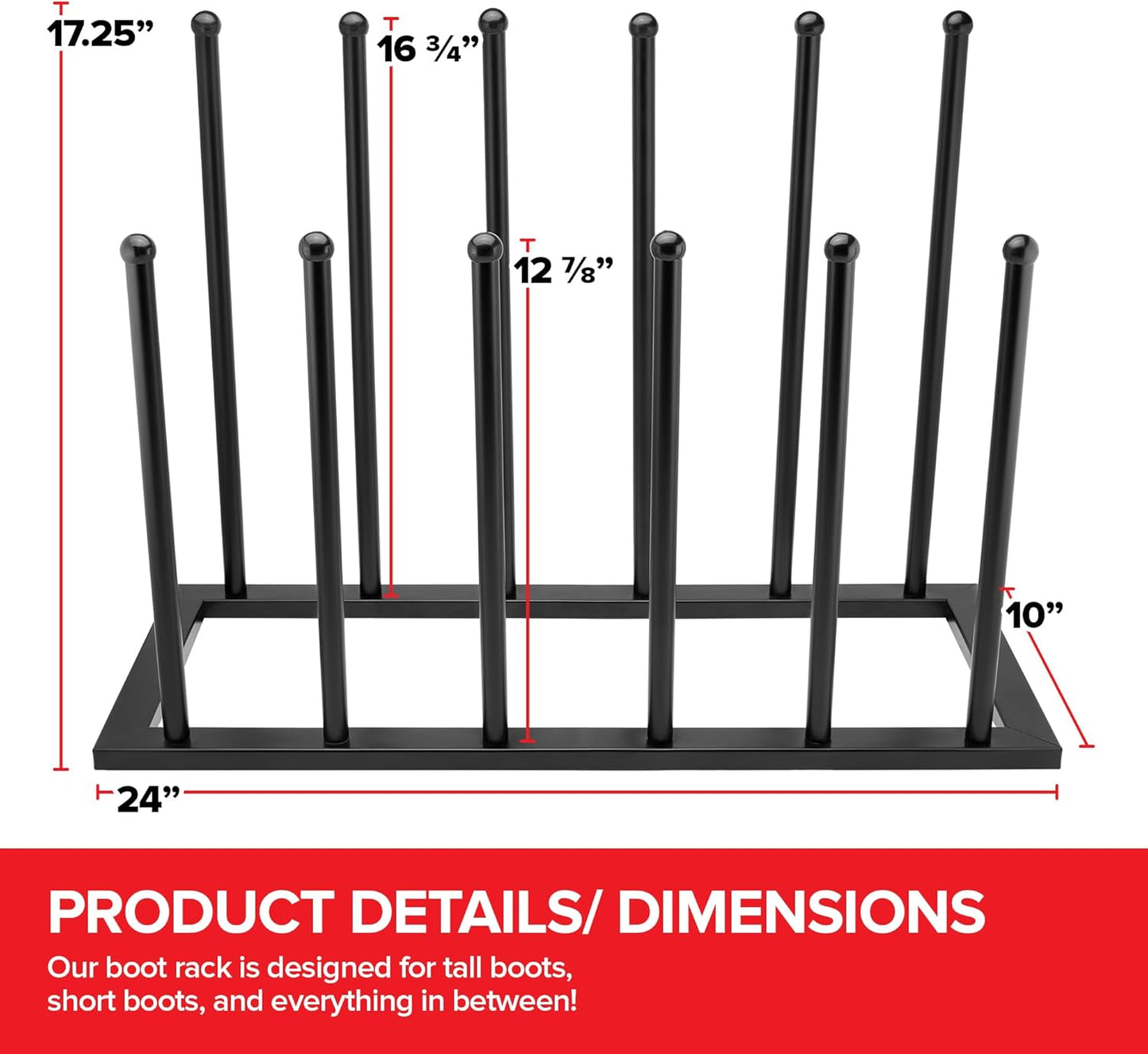 Stock Your Home Boot Rack, Boot Storage, Boot Organizer, Boot Rack Organizer Tall Boots, Boot Holder, Boot Shelf, Boot Stand, Tall Boot Storage, Cowboy Boot Rack