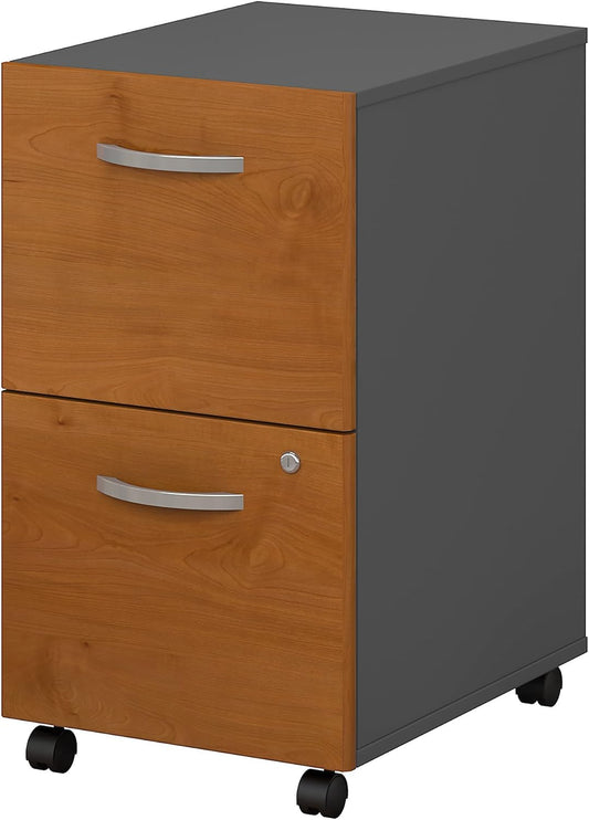 Bush Business Furniture Series C Home Office Furniture Set, Natural Cherry