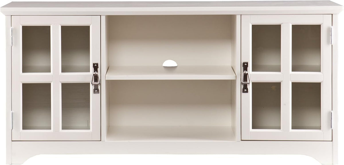 SEI Furniture Remington TV Storage Media Stand, White