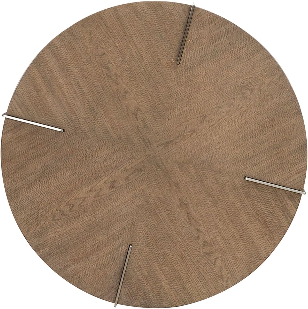 Liberty Furniture Harlow Living Room Round End Table - Sandstone & Satin Nickel