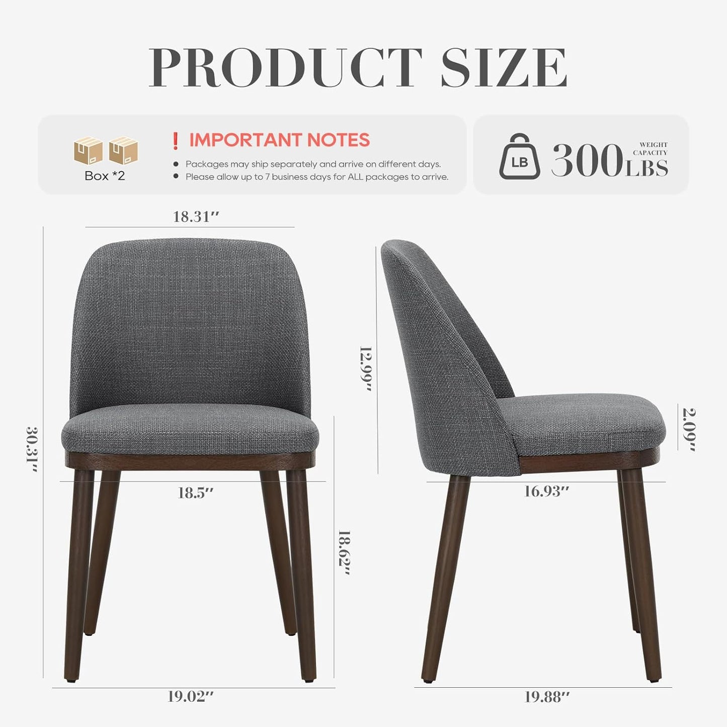 COLAMY Upholstered Dining Chairs Set of 4, Modern Kitchen Chairs with Back, Leather Side Dining Room Chairs with Wood Legs for Kitchen Dining Room Restaurant,Light Grey