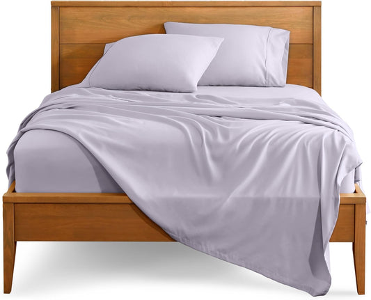 Bare Home King Sheet Set - 1800 Ultra-Soft Microfiber King Bed Sheets - Double Brushed - Deep Pockets - Easy Fit - 4 Piece Set - Bed Sheets (King, Light Lavender)