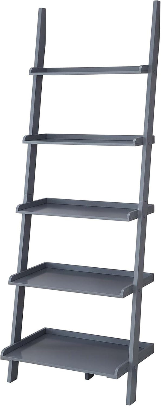 Convenience Concepts American Heritage Bookshelf Ladder, Gray