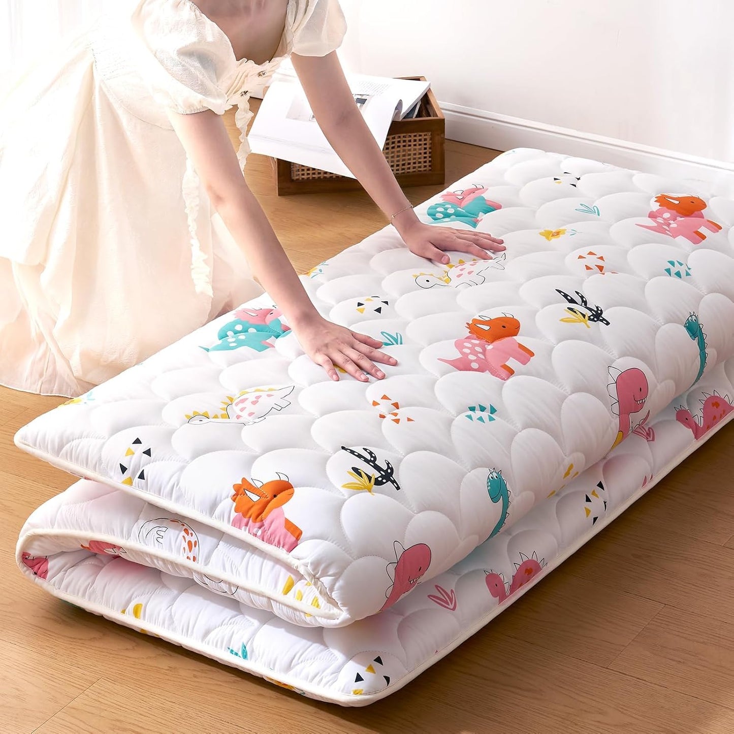Premium Foam Japanese Floor Mattress Futon Mattress,100% High Density Comfortable Foam,Thicken Tatami Mat Sleeping Pad,Portable Kids Adults Sleeping Mats for Guest Room, Dormitory