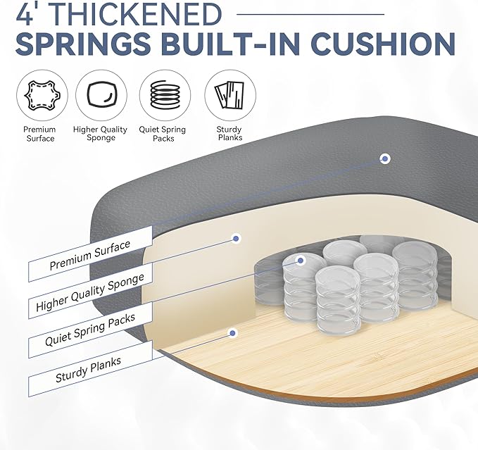Office Chair, Big and Tall Office Desk Chair, Reclining Office Chair with Footrest Home Office Desk Chairs, High Back Ergonomic with Lumbar Support, Executive Leather