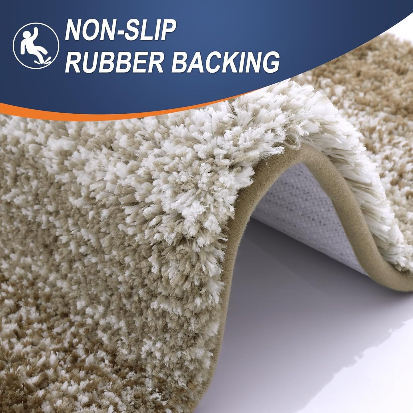 OLANLY Bathroom Runner Rugs 70x24, Extra Soft Absorbent Microfiber Bath Rugs, Rubber Backing, Quick Dry, Machine Washable Bath Mats for Bathroom Floor, Tub and Shower, Home Decor Accessories, Coffee