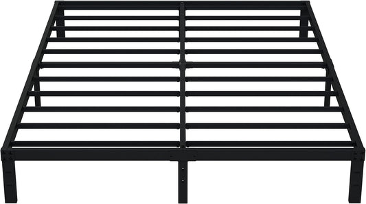 EMODA 10 Inch Full Size Bed Frame Heavy Duty Metal Platform No Box Spring Needed, Easy Assembly Noise Free, Black