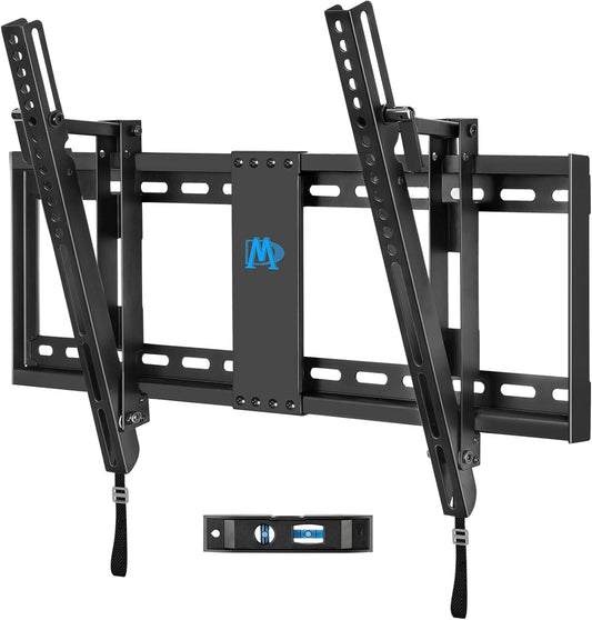 Mounting Dream Tilt TV Wall Mount TV Bracket for Most of 42-70 Inches TVs, TV Mount Tilt up to 20 Degrees with VESA 200x100 to 600x400mm and Loading 132 lbs, Fits 16", 18", 24" Studs MD2165-LK