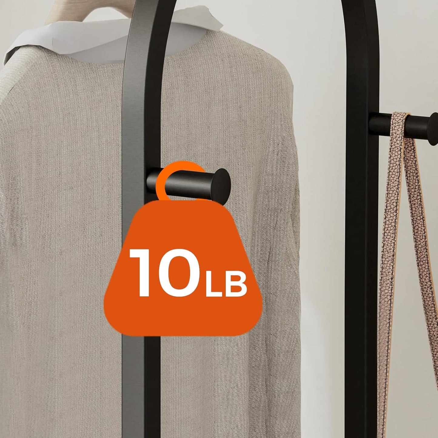 Garment Rack, Coat Rack With 3 Shelves and 4 Hooks, 71" H Clothes Stand For Hanging Clothes, Hanging Rod For for Bedroom, Hallway, Entryway, Office, Living Room, Black