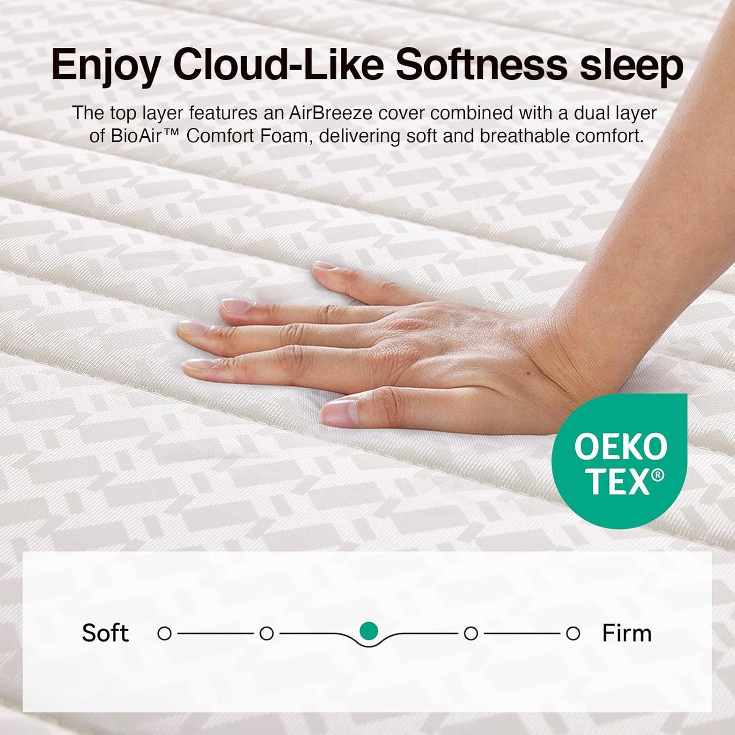 Novilla Full Size Mattress, 8 Inch Full Mattresses in a Box with Smarts™ Coil for Pressure Relief, Medium Firm Foam and Spring Hybrid Colchones with CertiPUR-US Certified for Kids