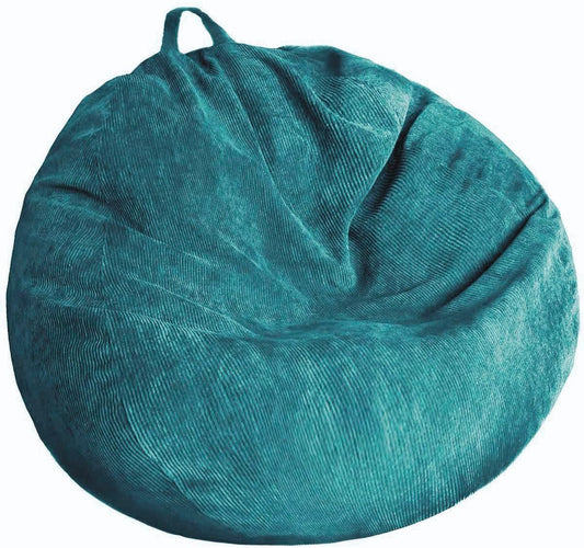 Stuffed Animal Storage Bean Bag Chair Cover (No Filler) Washable Ultra Soft Corduroy Bean Bag Cover for Organizing Plush Toys or Textile, Sack Bean Bag for Adults, Teens