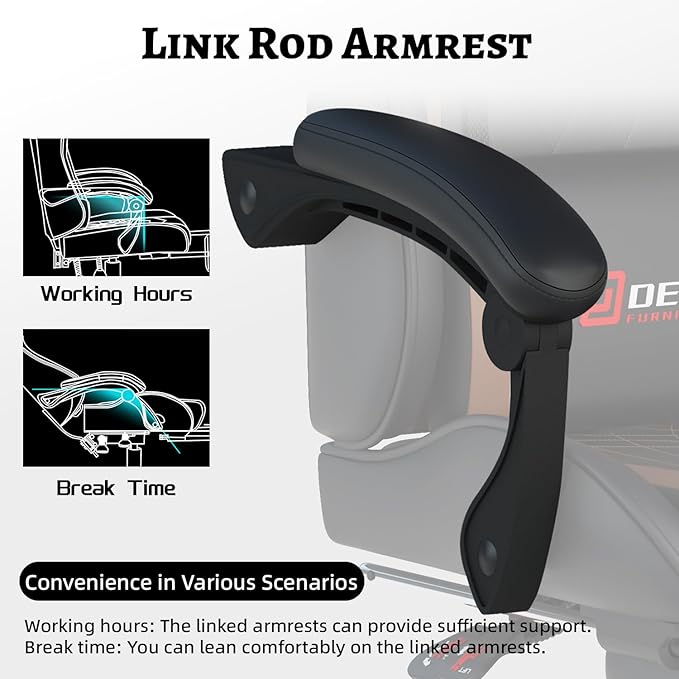 Ergonomic Gaming Chair with Footrest and Lumbar Massage, Racing Office Chair, High Back Computer Desk Chair with Headrest Pillow for Adults, Video Game Chair for PC Gamer (1001-Brown)