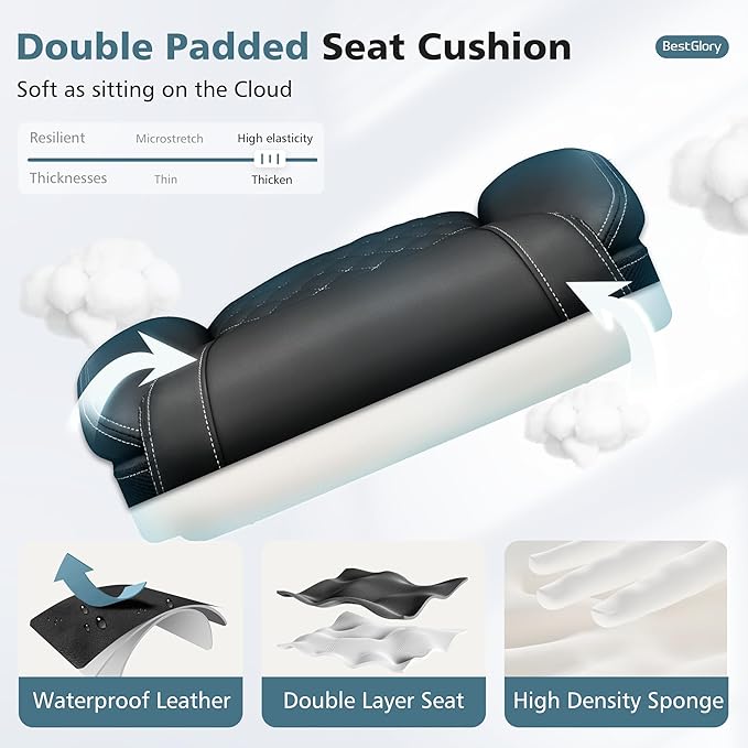 Office Chair, Ergonomic High Back Home Office Desk Chair, Big and Tall Breathable Leather Office Chair with Lumbar Support Flip-Up Armrests, Computer Gaming Chair with Rocking Function