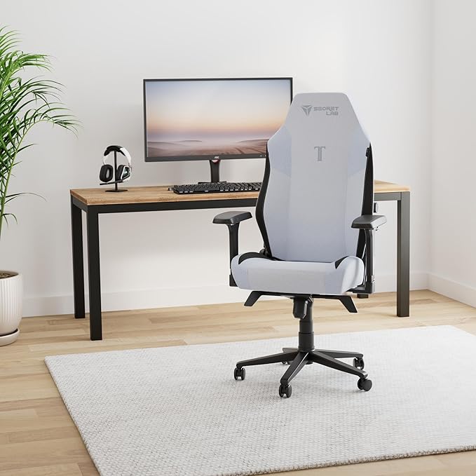 Secretlab Titan Evo Frost Blue Gaming Chair - Reclining, Ergonomic & Comfortable Computer Chair with 4D Armrests, Magnetic Head Pillow & 4-Way Lumbar Support - Blue - Fabric
