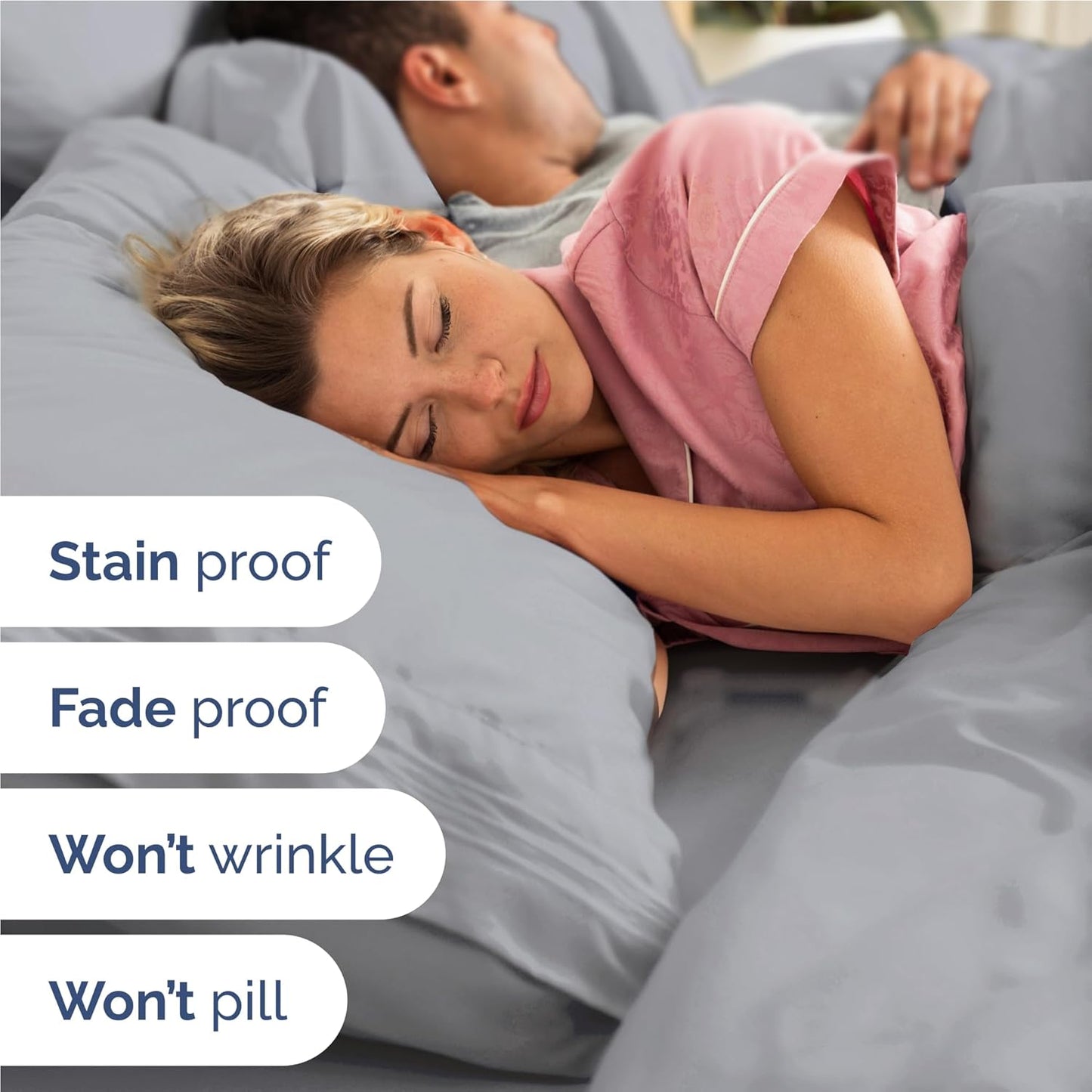 Twin XL Size 3 Piece Sheet Set - Comfy Breathable & Cooling Bed Sheets Set - Hotel Luxury Bedding for Women, Men, Kids, Teens, Boys & Girls - Deep Pockets, Soft, Wrinkle Free - Oeko-Tex - Steel Blue