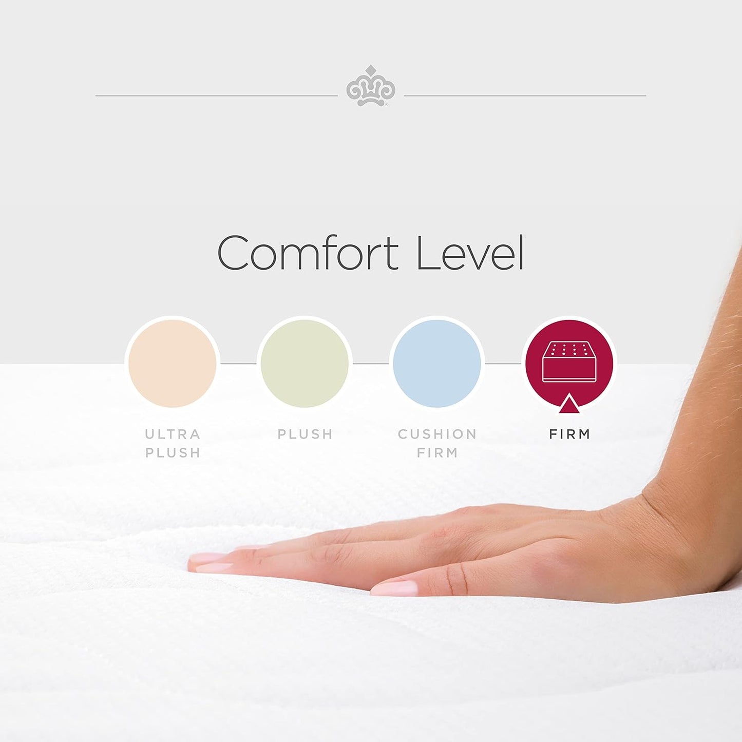 Kingsdown Passions Aspiration 14" Firm Hybrid Mattress, Twin XL,Tan