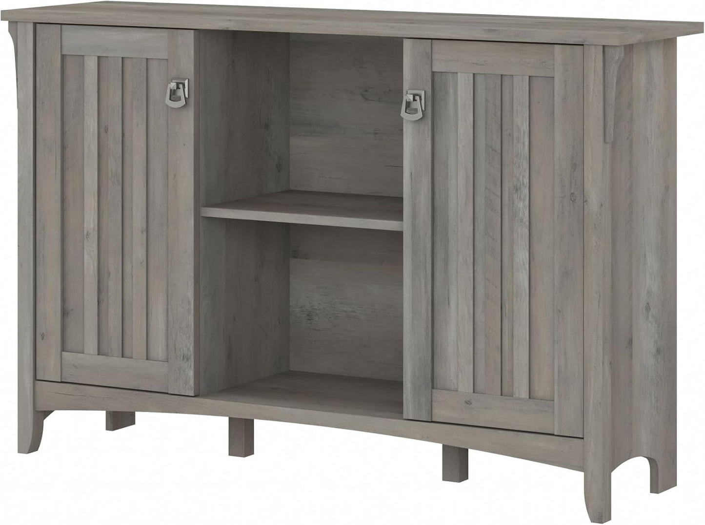 Bush Furniture Salinas Accent Storage Cabinet with Doors in Driftwood Gray