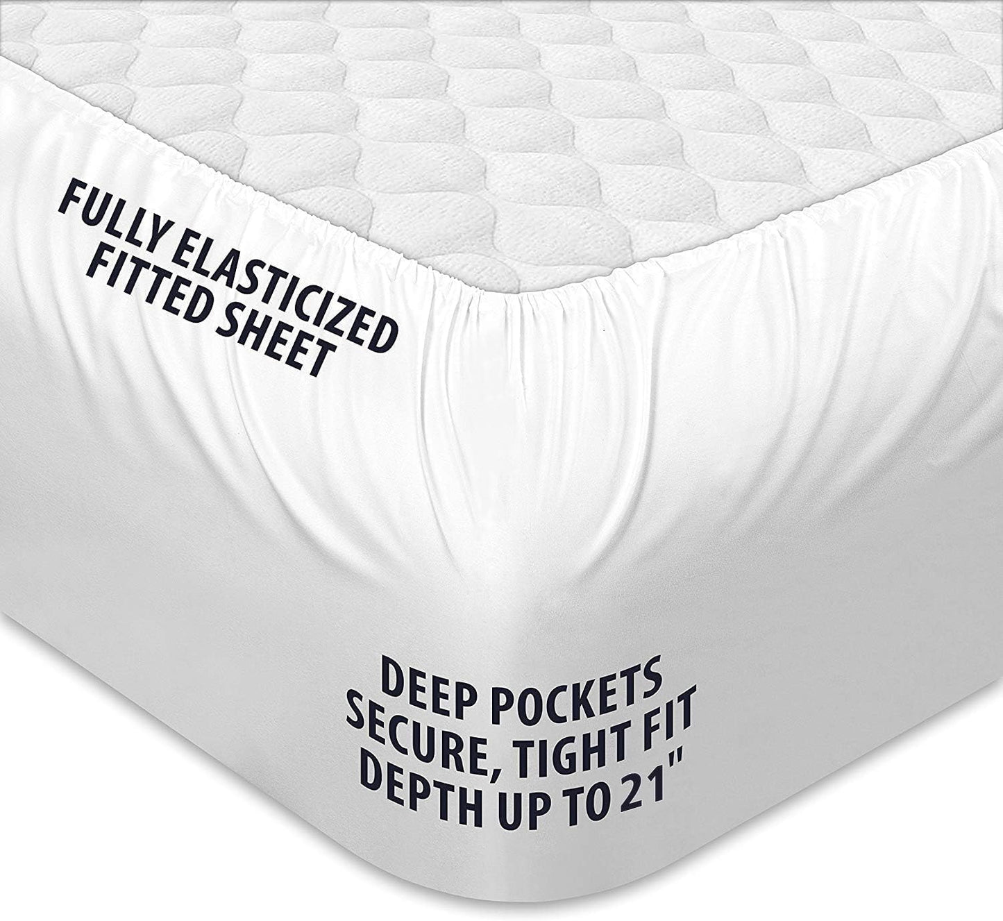 COONP Full XL Mattress Topper, Extra Thick Pillowtop, Cooling Plush Mattress Pad Cover Cotton Top Bed Topper Protector with 8-21 Inch Deep Pocket