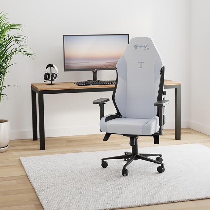Secretlab Titan Evo Frost Blue Gaming Chair - Reclining - Ergonomic & Comfortable Computer Chair with 4D Armrests - Magnetic Head Pillow & 4-Way Lumbar Support - Small - Blue - Fabric