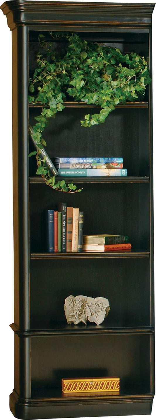 Hekman Furniture Louis Philippe Executive Left Bookcase – Traditional Distressed Wood Bookcase with Multi-Shelf Design Adjustable Shelves for Home Office Living Room & Classic Storage