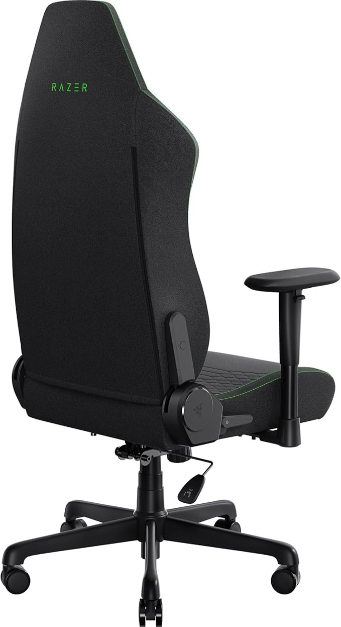 Razer Iskur V2 X Ergonomic Gaming Chair: Built-in Lumbar Support - Widened Seat Base - High Density Foam Cushions - Adjustable 152 Degree Recline - 2D Armrests - Plush Fabric Finish - Black