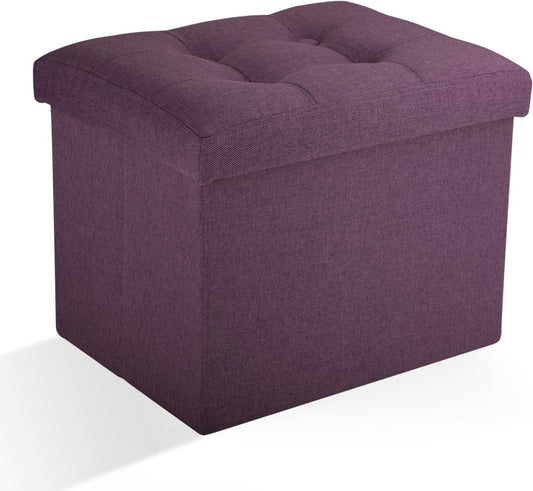 Ottoman Storage Ottoman Foot Rest Stool Foldable Bench with Storage Student Dormitory Bedroom and Entryway 17 X 13 X 13