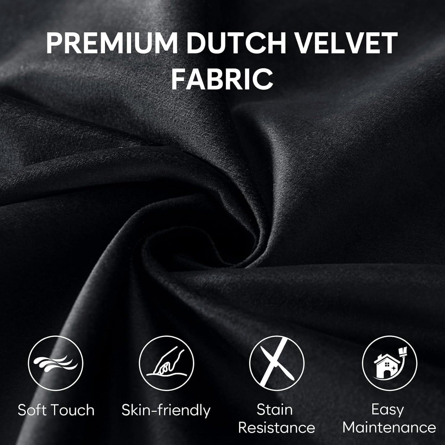5 Ft Bean Bag Chairs for Adults with Memory Foam Filling, Comfy Bean Bag Sofa with Filler Included, Soft Dutch Velvet Fabric Beanbags,5 Foot, Black