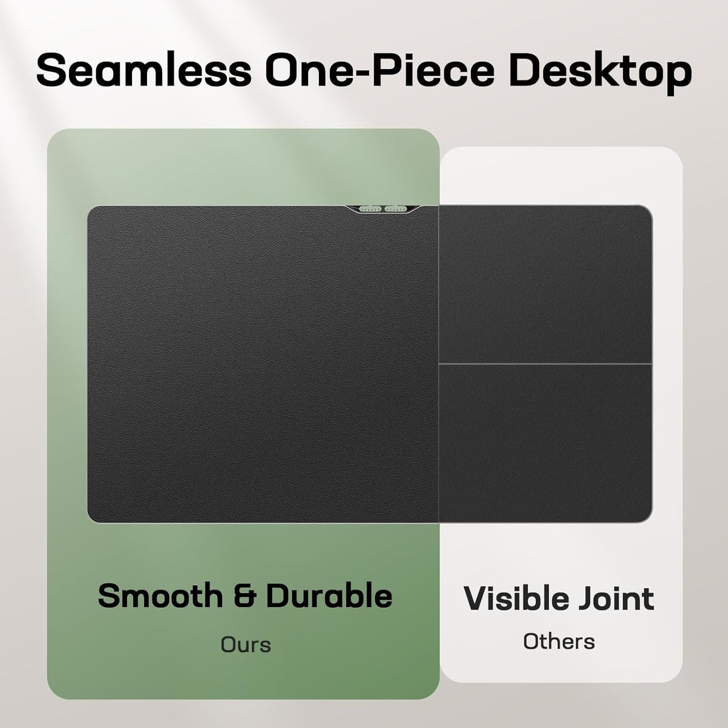 Marsail Electric Standing Desk with One-Piece Desktop,48 x 24 Height Adjustable Office Gaming Computer Desk with Deeper Tabletop,Home Office Stand up Desk with 4 Memory Presets, Table for Bedroom