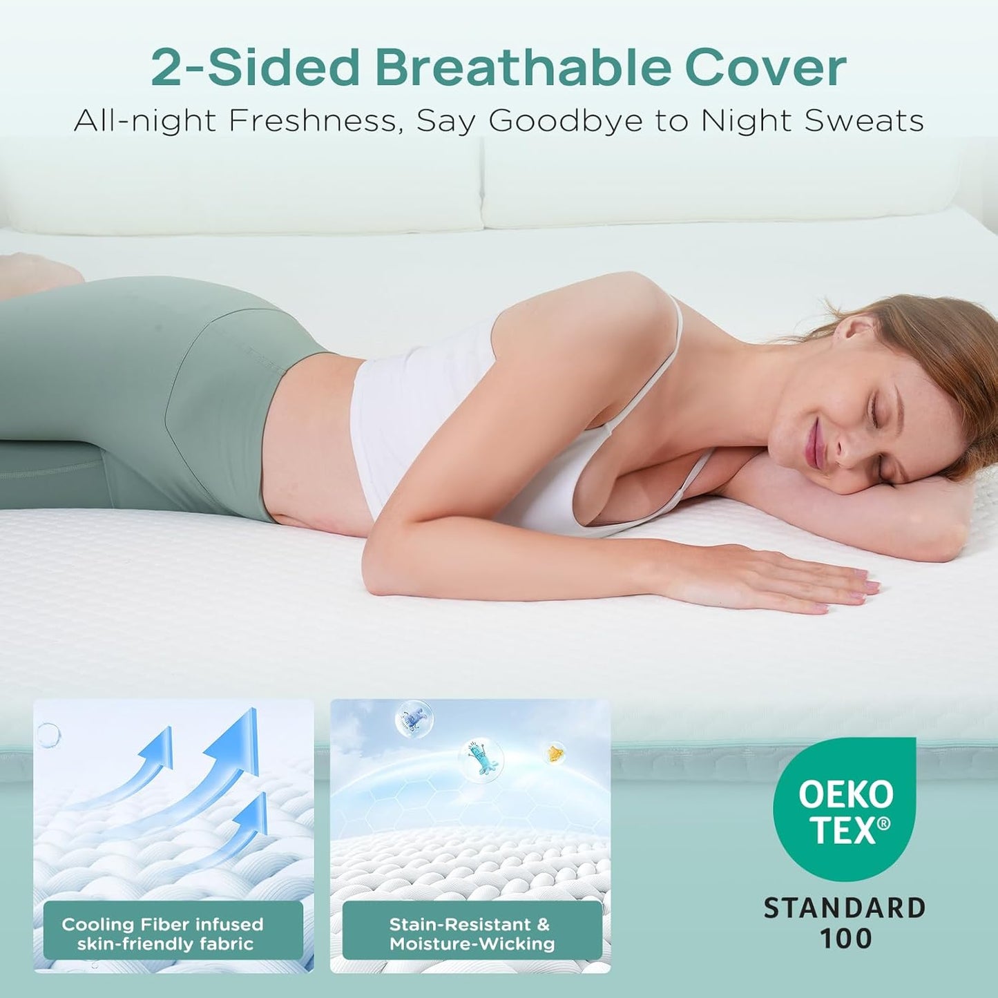 3 Inch Twin Mattress Topper for College Dorm, Memory Foam Bed Topper with Options for Back Pain Relief, Mattress Topper with 2-Sided Cover, CertiPUR Certified Dorm Bed