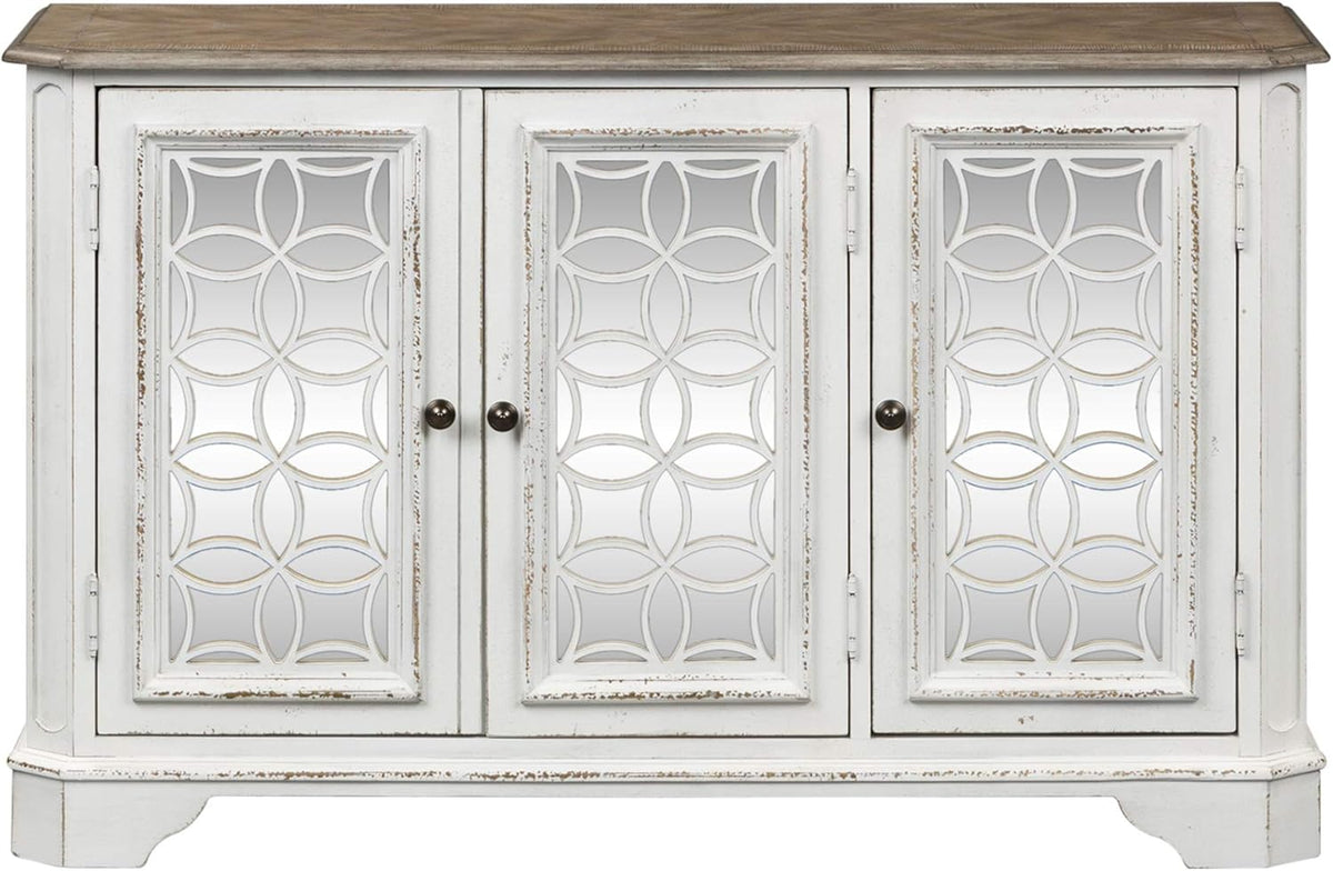 Liberty Furniture Industries Magnolia Manor TV Console, W51 x D18 x H32, White