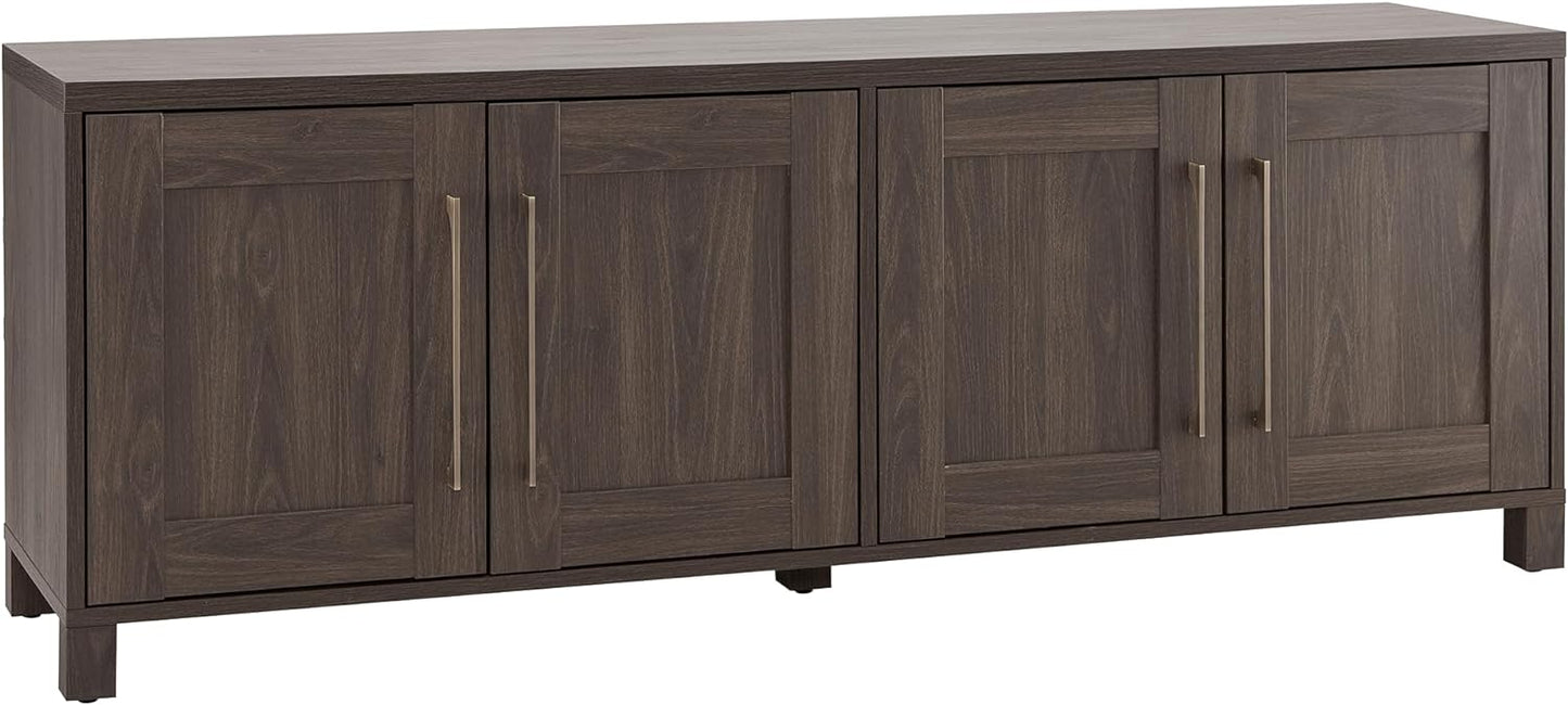 Henn&Hart Rectangular TV Stand for TV's up to 80" in Alder Brown, TV Stands for the Living Room