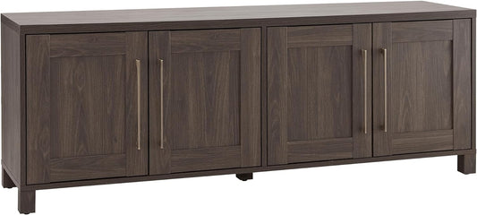 Henn&Hart Rectangular TV Stand for TV's up to 80" in Alder Brown, TV Stands for the Living Room