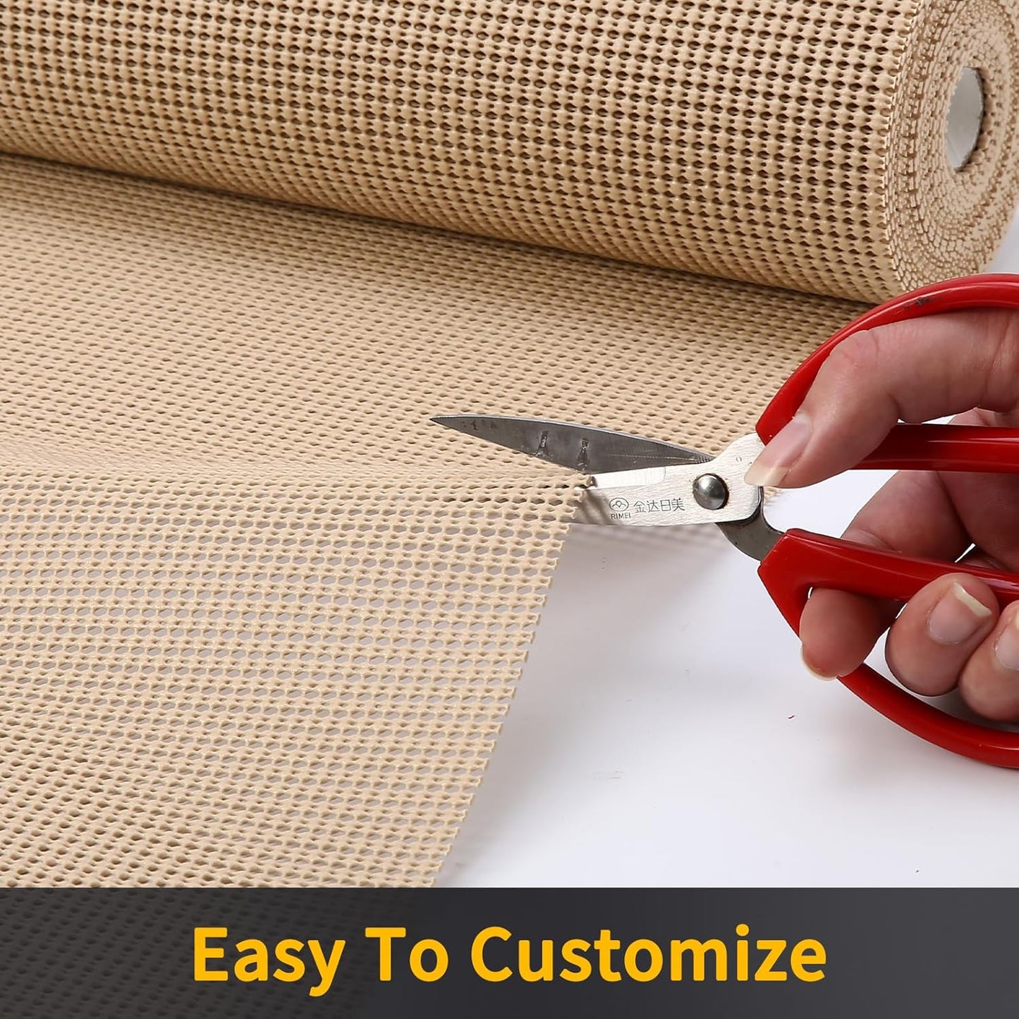 iwtmm Drawer Shelf and Cabinet Liners Non-Adhesive Extra Strong Grip - Keep Items in Place for Kitchen, Bathroom, Office & Wardrobe, Heavy Duty Anti-Slip Liners for Cabinets, Cupboards, Drawers