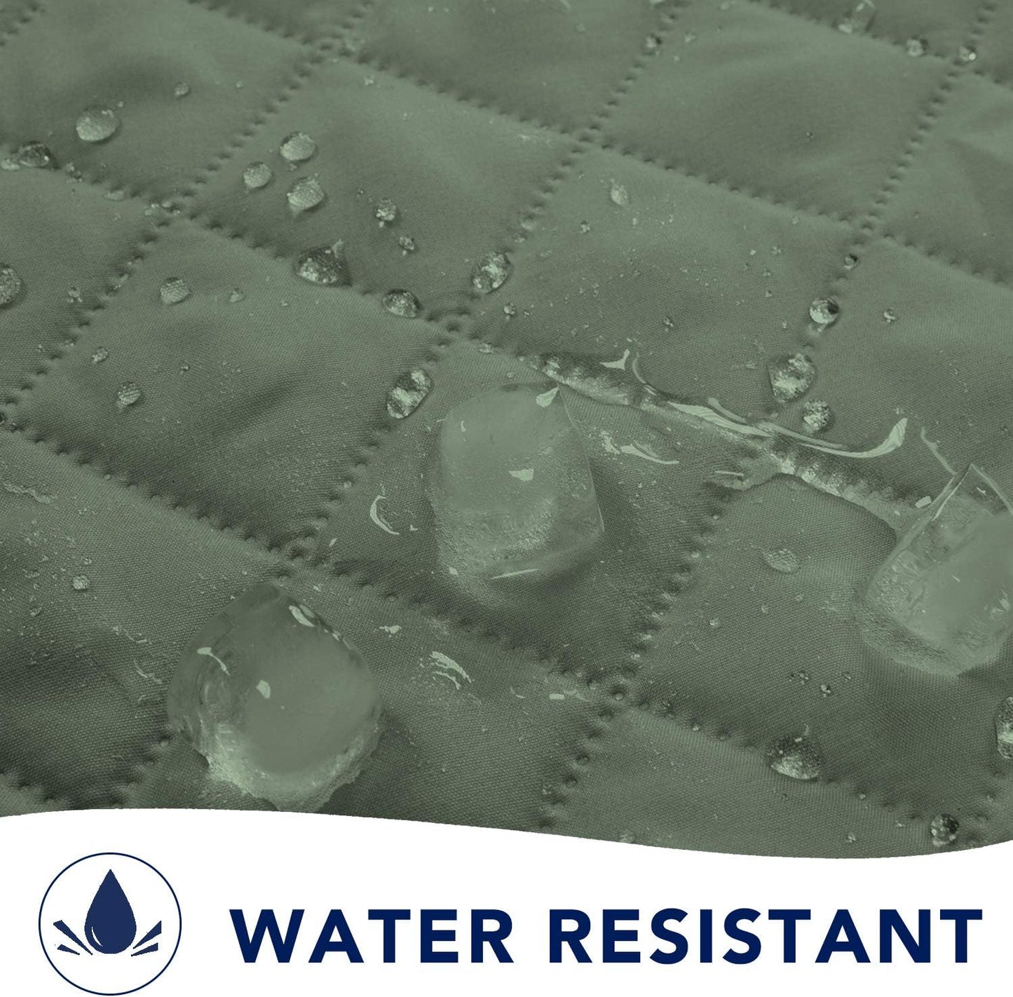 PureFit Reversible Sofa Couch Cover Water Resistant Couch Covers for 3 Cushion, Washable Furniture Cover with Non-Slip Foam and Adjustable Strap for Dogs, Pets (Oversized Sofa, Grayish Green/Ivory)