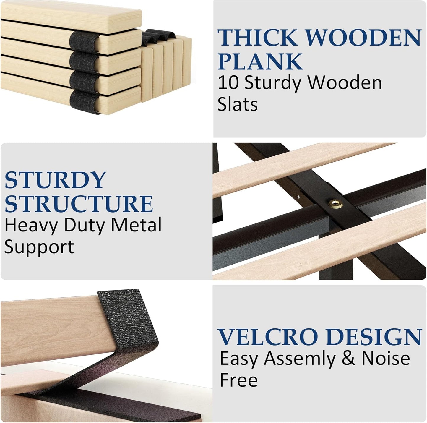 King Size Platform Bed Frame with Upholstered Velvet Button Tufted Headboard, Mattress Foundation with Wooden Slat Support, No Box Spring Needed, Easy Assembly, Noise Free, Beige